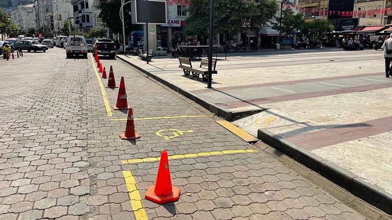 Görele'de yeni yol çizgileri ile karmaşaya son!