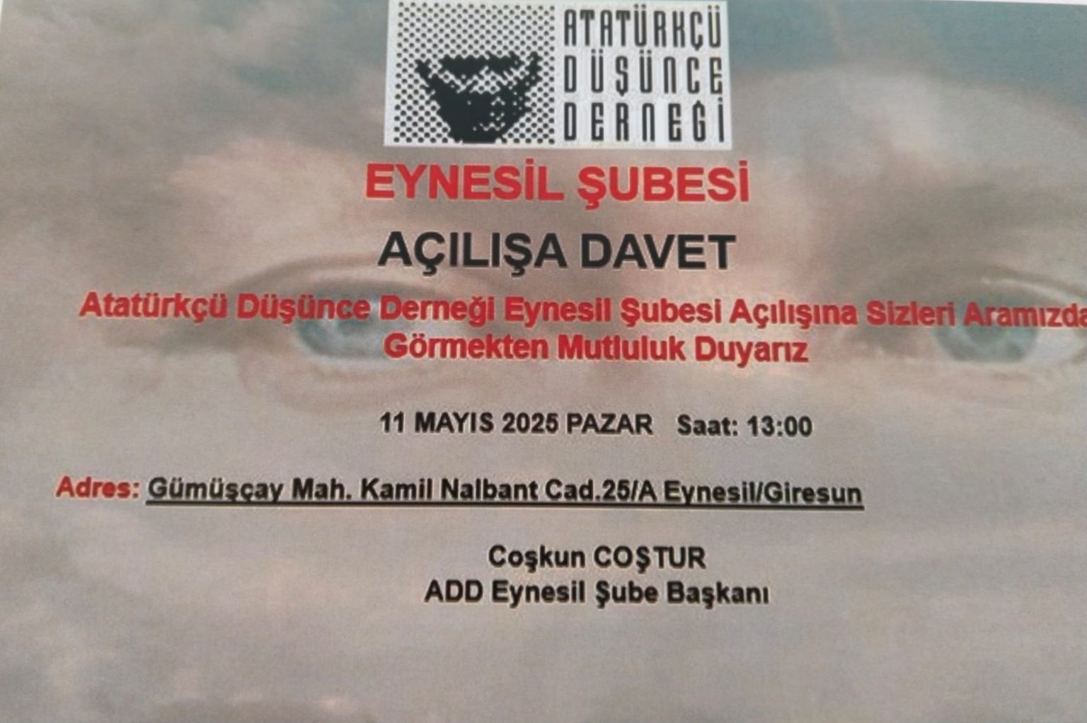  ADD Eynesil Şubesi Açılıyor