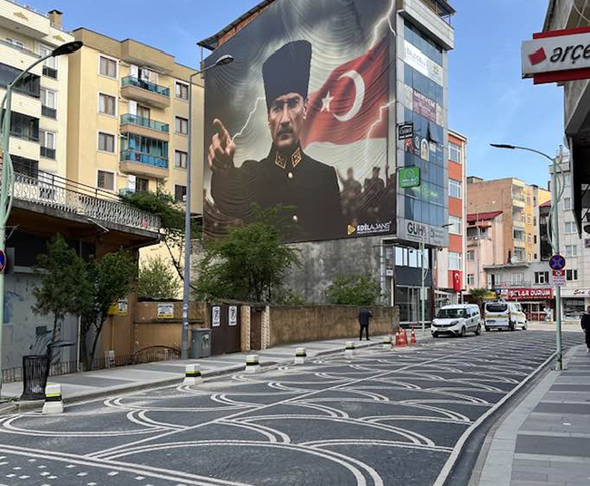 Görele’de 19 Mayıs’a özel dev Atatürk portresi